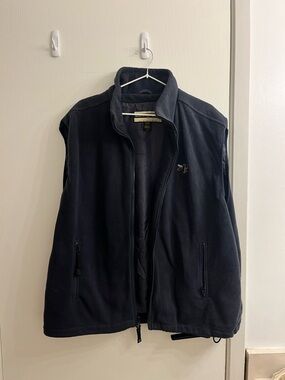 Blue Fleece Vest Jacket